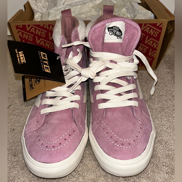 Vans 9.5 (Men) / 11 (Women ) Sk8-Hi MTE Suede Sherpa Lilas Sneaker Boot Winter - Picture 7 of 7